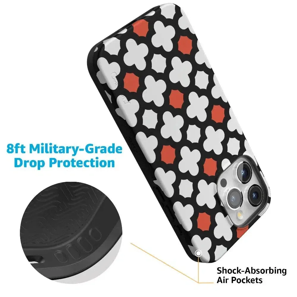 #1 Best Seller: Red Lattice Tile | High Contrast Design Case  Ends Soon!