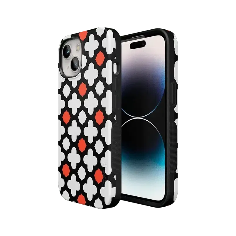 #1 Best Seller: Red Lattice Tile | High Contrast Design Case  Ends Soon!