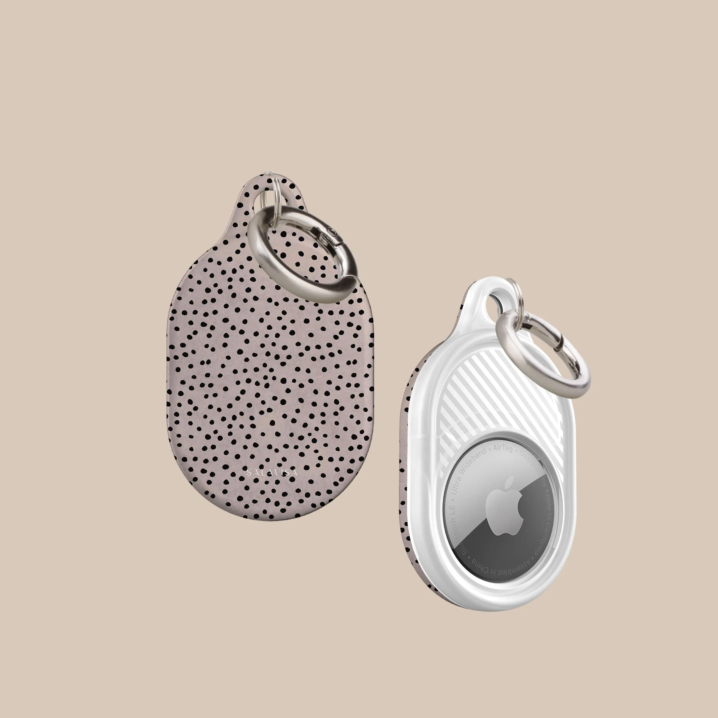 #1 Best Seller: Rose Pink Polka Dots AirTag Holder  Last Few Pieces!