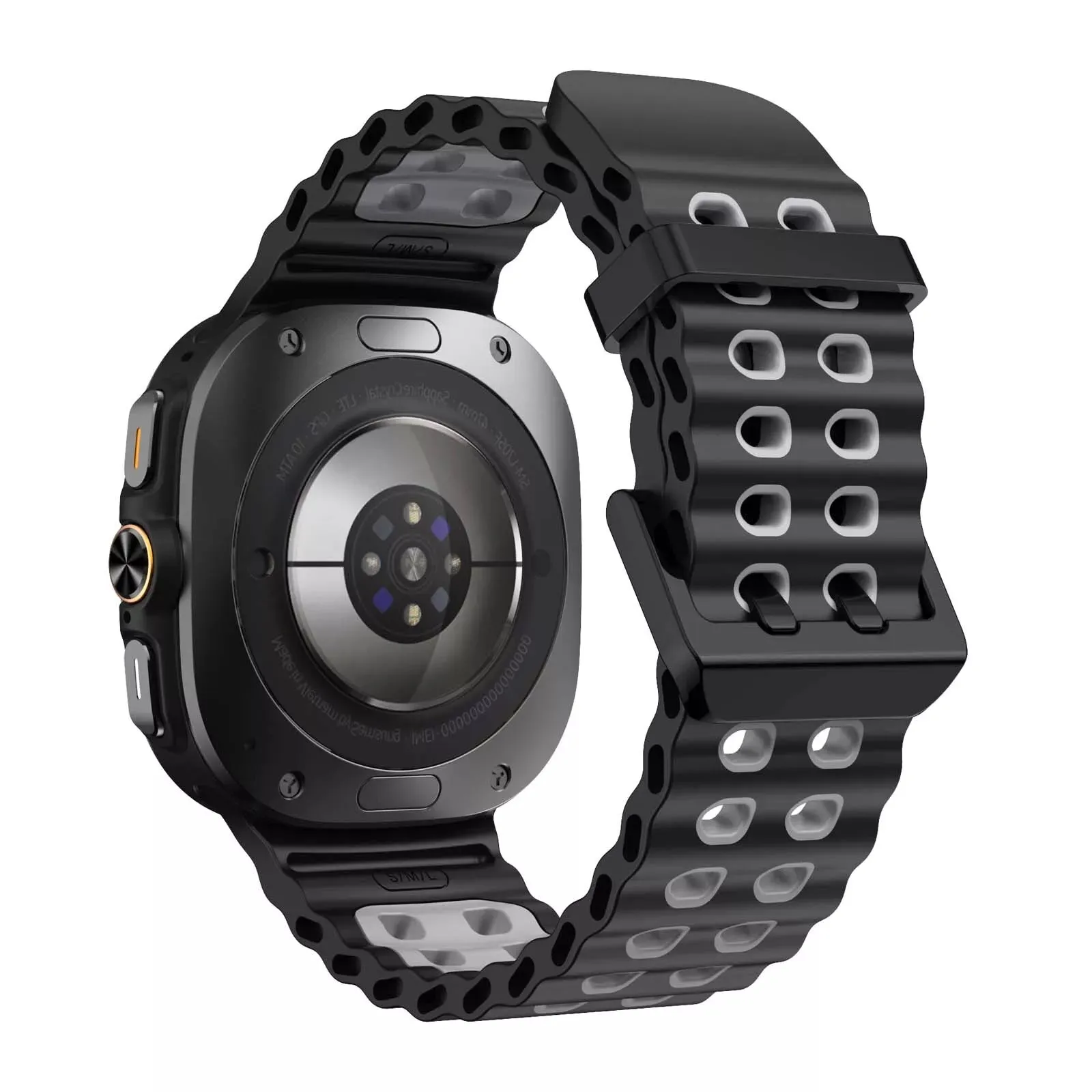 #1 Best Seller: Samsung Galaxy Watch Ultra Wave Silicone Strap (Black/Grey)  Last Few Pieces!