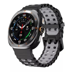 #1 Best Seller: Samsung Galaxy Watch Ultra Wave Silicone Strap (Black/Grey)  Last Few Pieces!