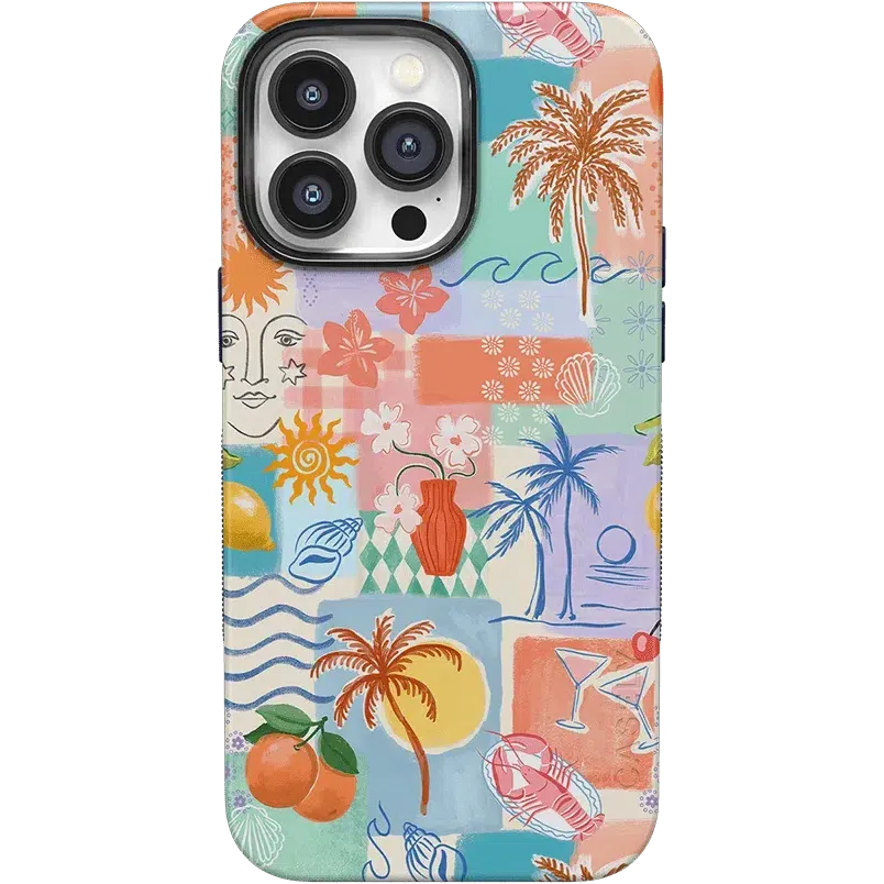#1 Best Seller: Tropical Heat | Beachy Collage Case  Stylish & Comfortable