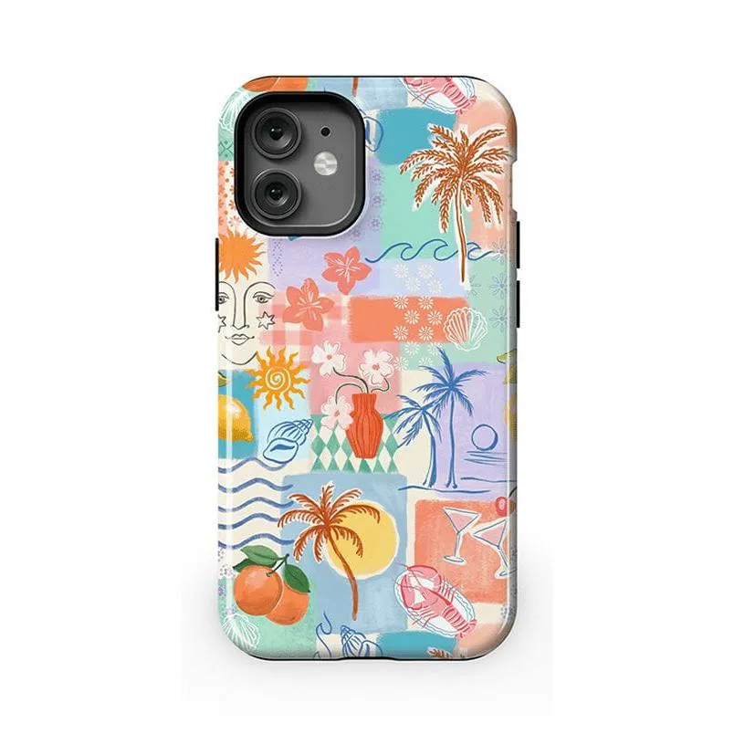 #1 Best Seller: Tropical Heat | Beachy Collage Case  Stylish & Comfortable