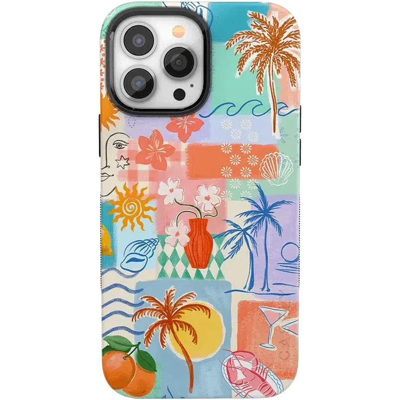 #1 Best Seller: Tropical Heat | Beachy Collage Case  Stylish & Comfortable