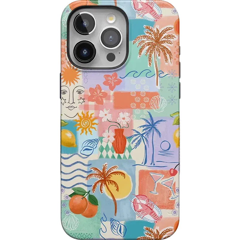 #1 Best Seller: Tropical Heat | Beachy Collage Case  Stylish & Comfortable