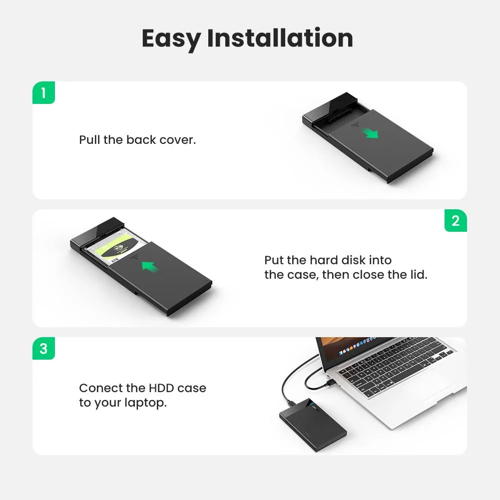 #1 Best Seller: UGREEN USB 3.0 to SATA III Hard Drive Enclosure  Almost Sold Out!
