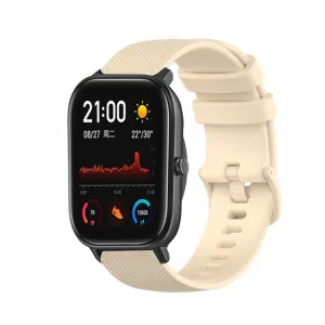 #1 Best Seller: Xiaomi Amazfit GTS Premium Silicone Strap (Beige)  Limited Availability!