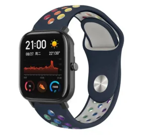 #1 Best Seller: Xiaomi Amazfit GTS Sport Strap (Dark Blue/Rainbow)  Ends Soon!