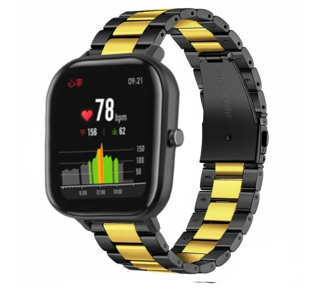 #1 Best Seller: Xiaomi Amazfit GTS Steel Strap (Black/Gold)  Last Chance!