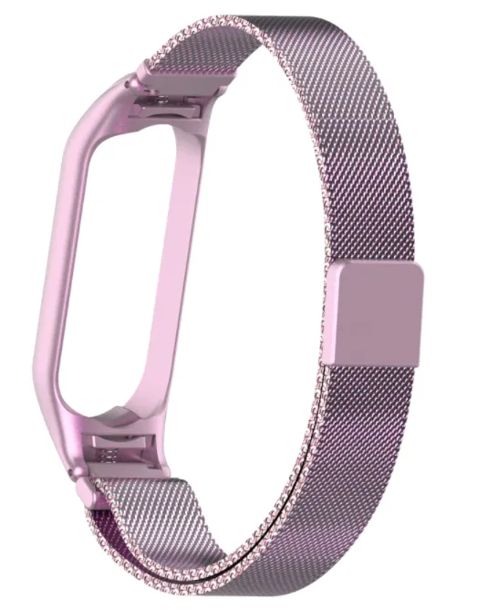 #1 Best Seller: Xiaomi Mi Band 6 Milanese Strap (Pink)  Limited Availability!