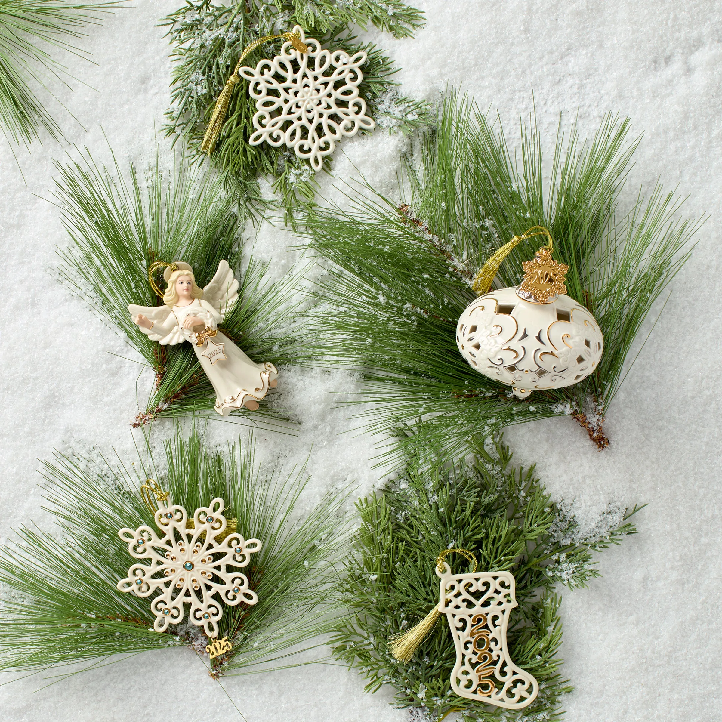 2025 Snow Fantasies Snowflake Ornament Lenox