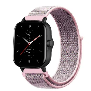 Affordable Luxury Amazfit GTS 2 Nylon Strap (Grey/Pink)  Last Few Pieces!