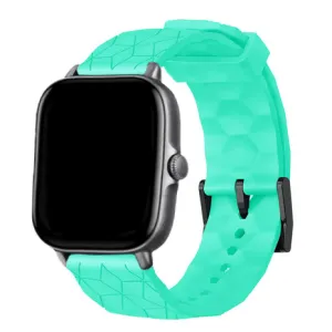 Affordable Luxury Amazfit GTS 2 Silicone Strap Hexagons (Aqua)  Dont Miss Out!
