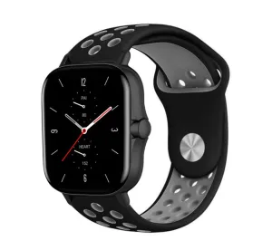 Affordable Luxury Amazfit GTS 2 Sport Strap (Black/Grey)  Limited Availability!
