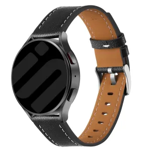 Affordable Luxury Amazfit GTS 4 'One Push' Leather Strap (Black)  Almost Gone!