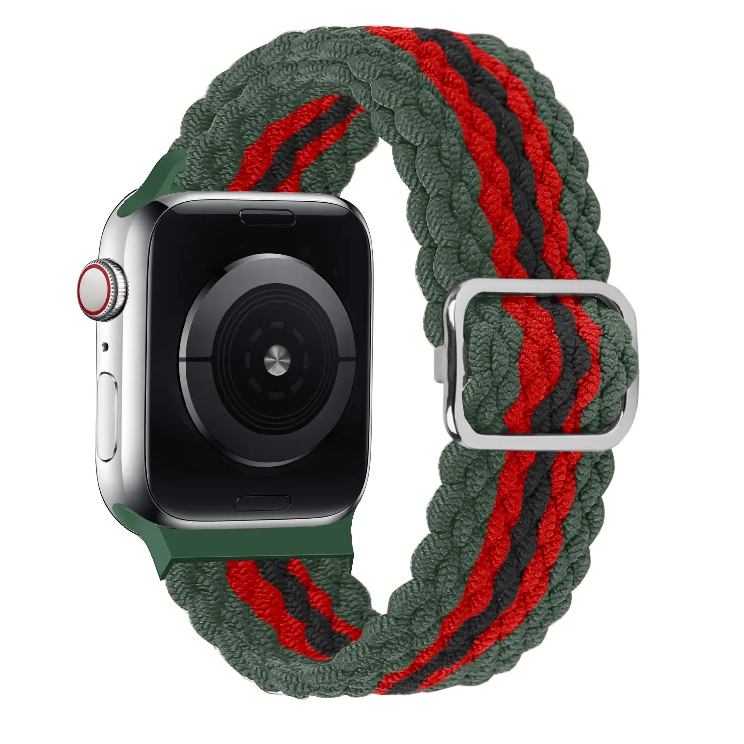 Affordable Luxury Apple Watch Braided Nylon Strap (Red/Black/Green)  Limited Stock!