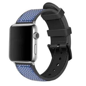 Affordable Luxury Apple Watch Hybrid Nylon Strap (Blue)  Limited Release!