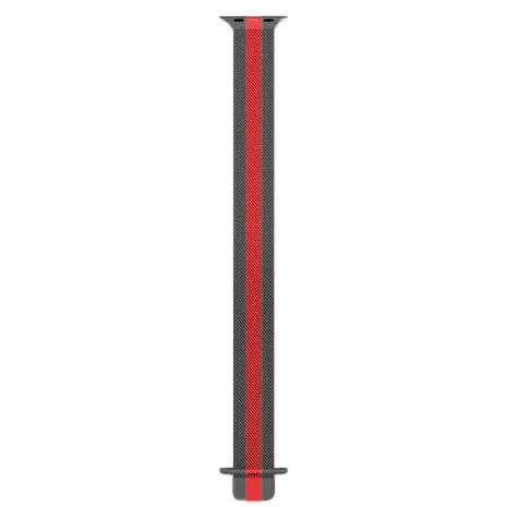 Affordable Luxury Apple Watch Milanese Strap (Black/Red)  Today Only!
