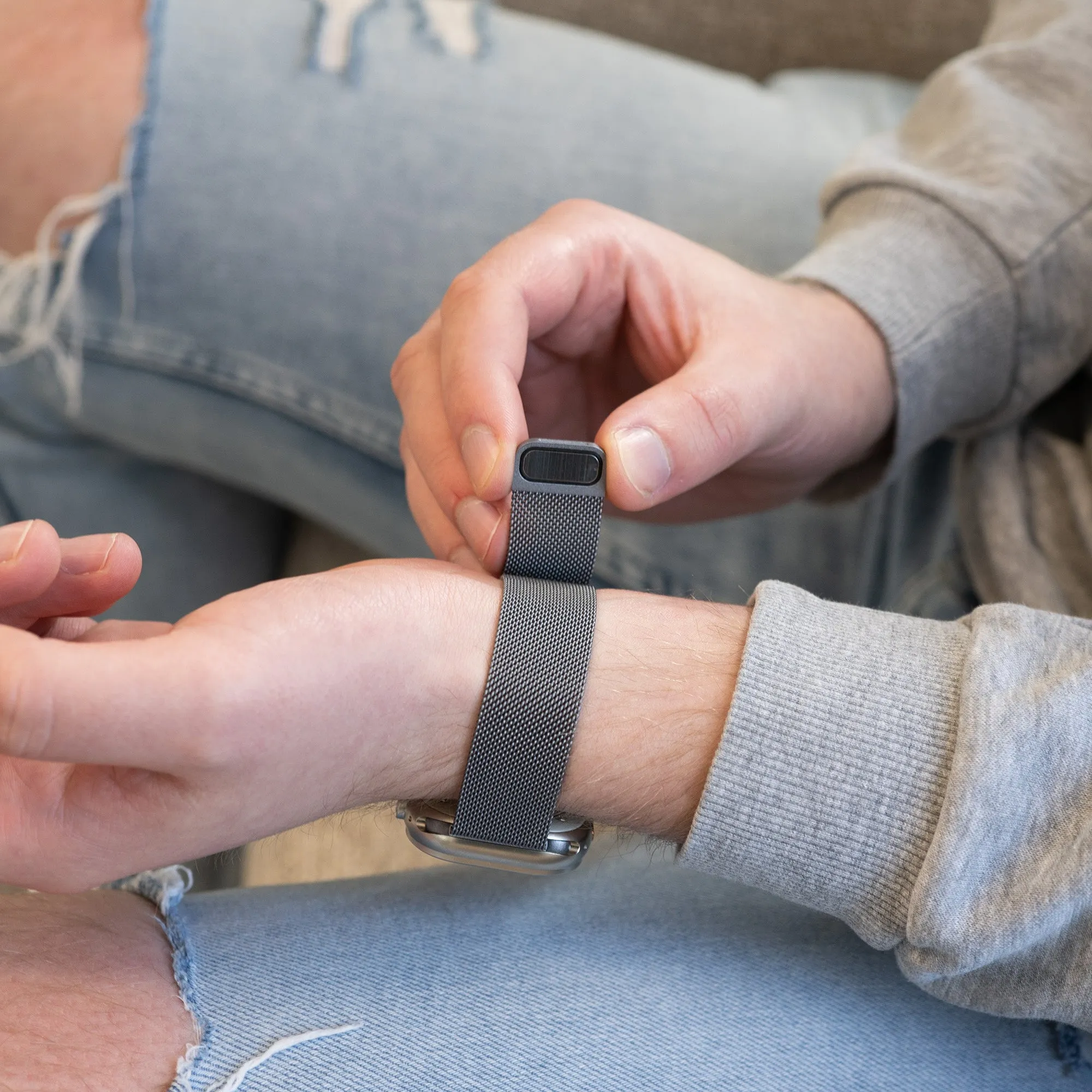 Affordable Luxury Apple Watch Milanese Strap (Space Grey)  Almost Gone!