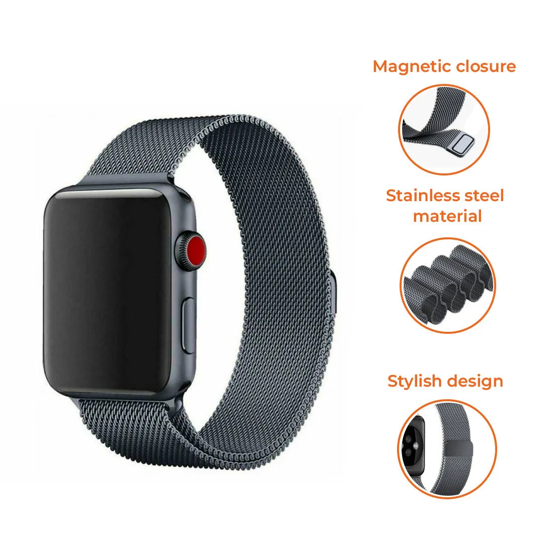 Affordable Luxury Apple Watch Milanese Strap (Space Grey)  Almost Gone!