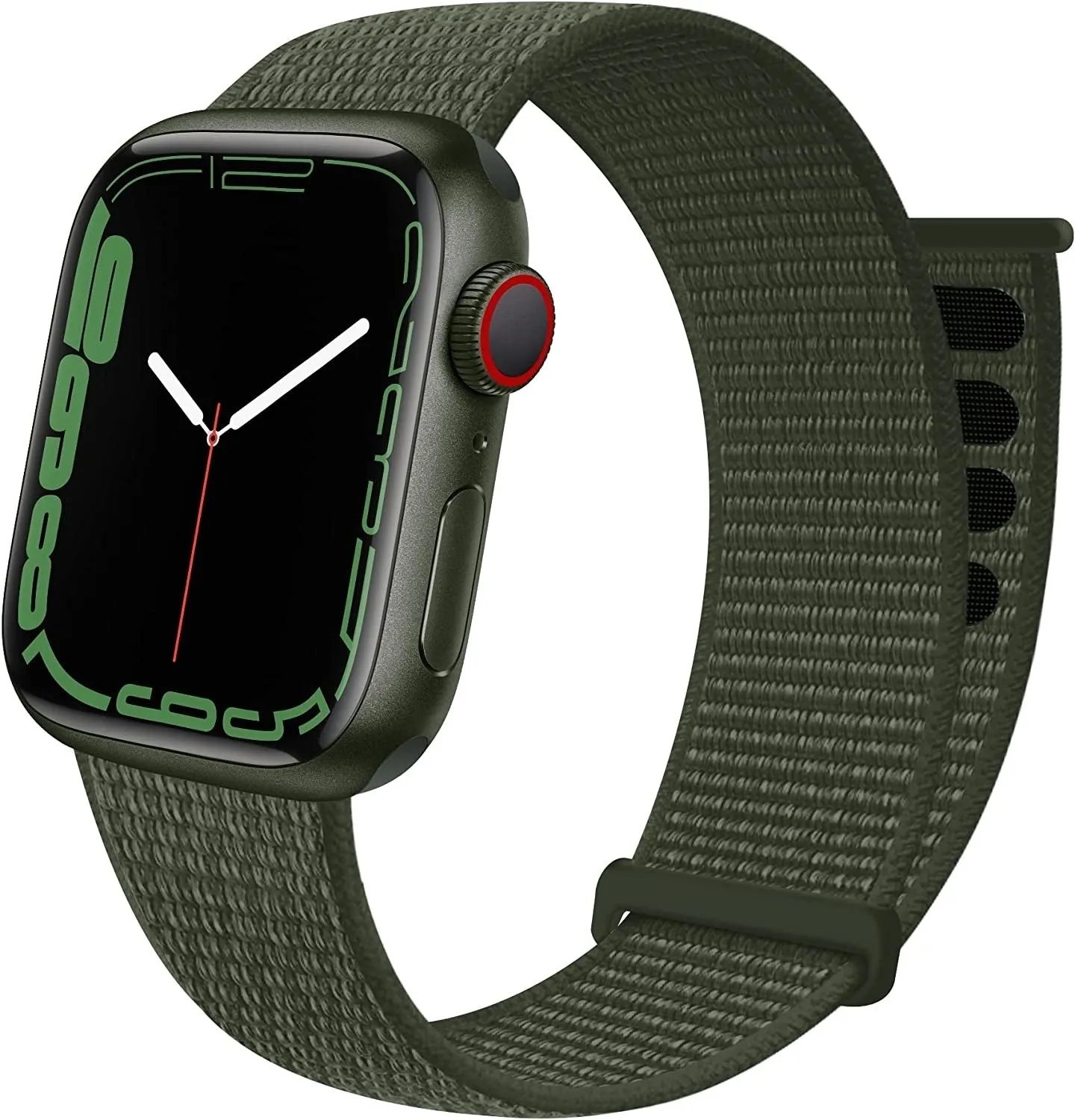 Affordable Luxury Apple Watch Nylon Loop Strap (Army Green)  Going Fast!