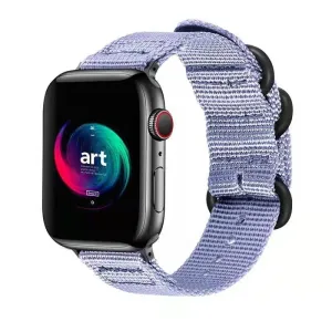 Affordable Luxury Apple Watch Nylon Strap with Buckle (Lavender)  Today Only!