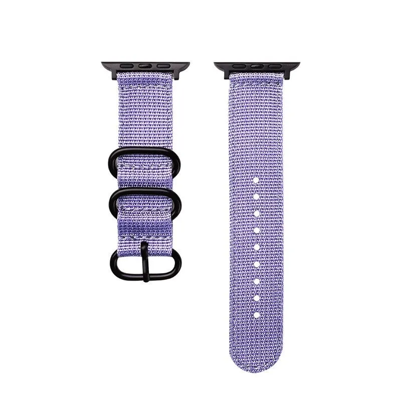 Affordable Luxury Apple Watch Nylon Strap with Buckle (Lavender)  Today Only!