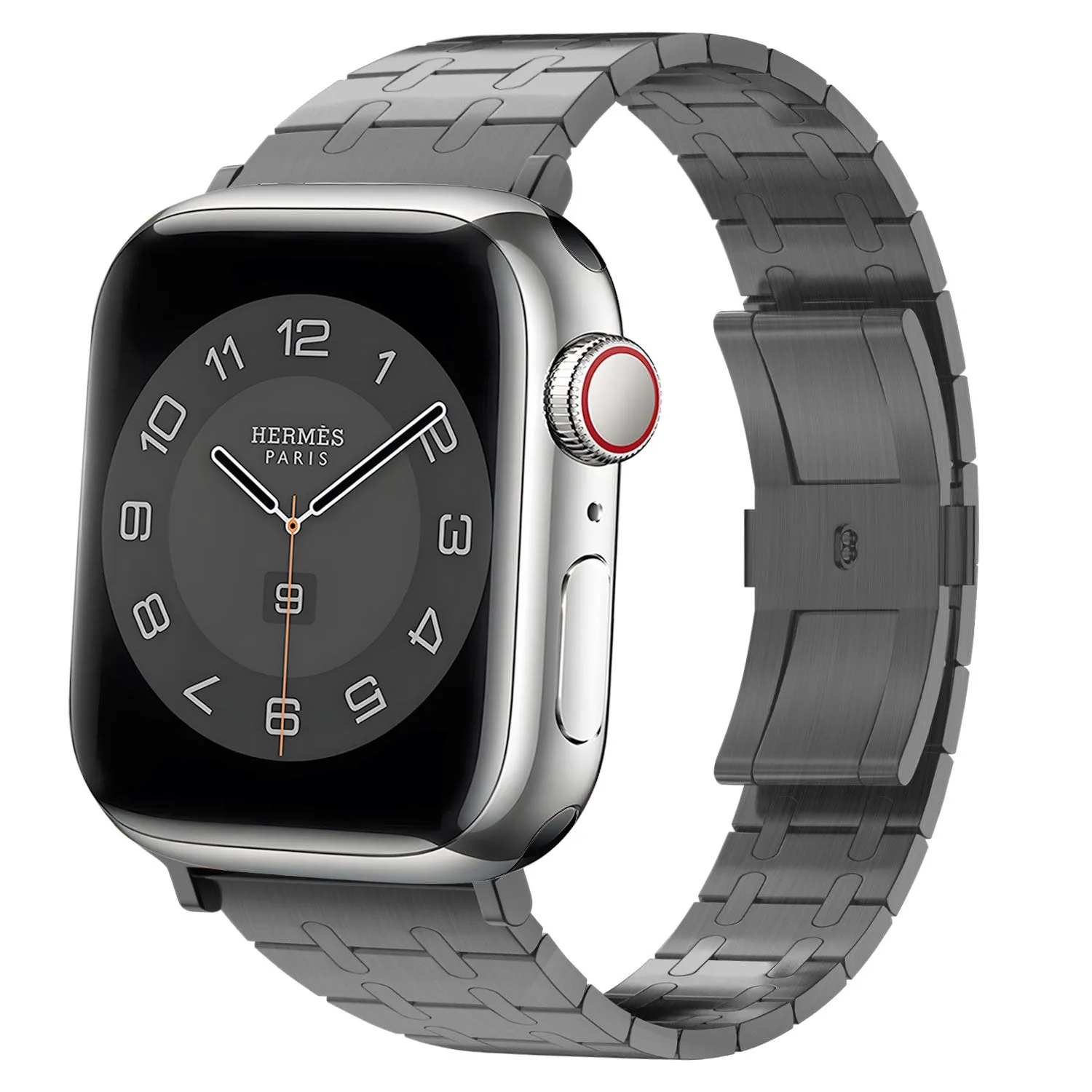 Affordable Luxury Apple Watch Royal Steel Strap (Black)  Last Few Pieces!