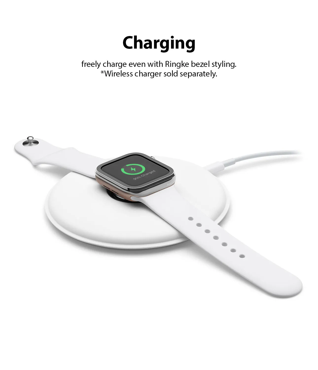 Affordable Luxury Apple Watch Series 6 / SE / 5 / 4 (40mm) | Premium Bezel Styling Silver   Black  Limited Availability!