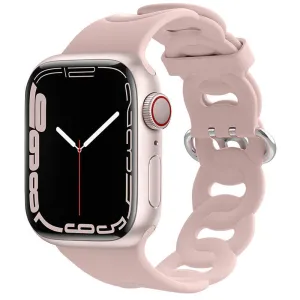 Affordable Luxury Apple Watch Silicone Chain Strap (Pink)  Almost Sold Out!