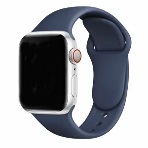 Affordable Luxury Apple Watch Silicone Strap (Blue)  Stylish & Comfortable