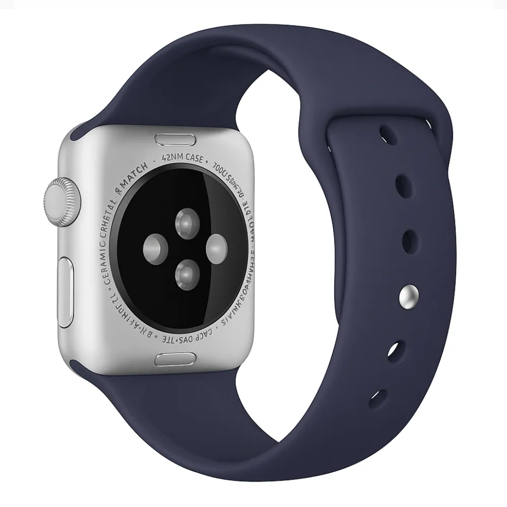 Affordable Luxury Apple Watch Silicone Strap (Blue)  Stylish & Comfortable