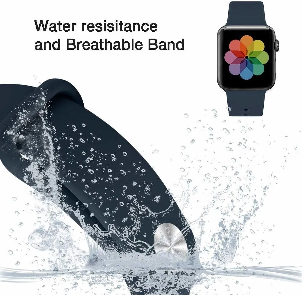 Affordable Luxury Apple Watch Silicone Strap (Blue)  Stylish & Comfortable