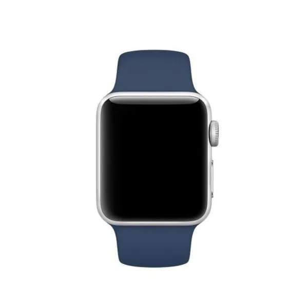 Affordable Luxury Apple Watch Silicone Strap (Blue)  Stylish & Comfortable