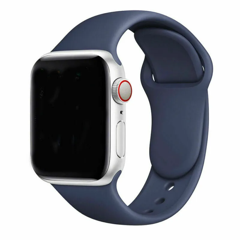 Affordable Luxury Apple Watch Silicone Strap (Blue)  Stylish & Comfortable