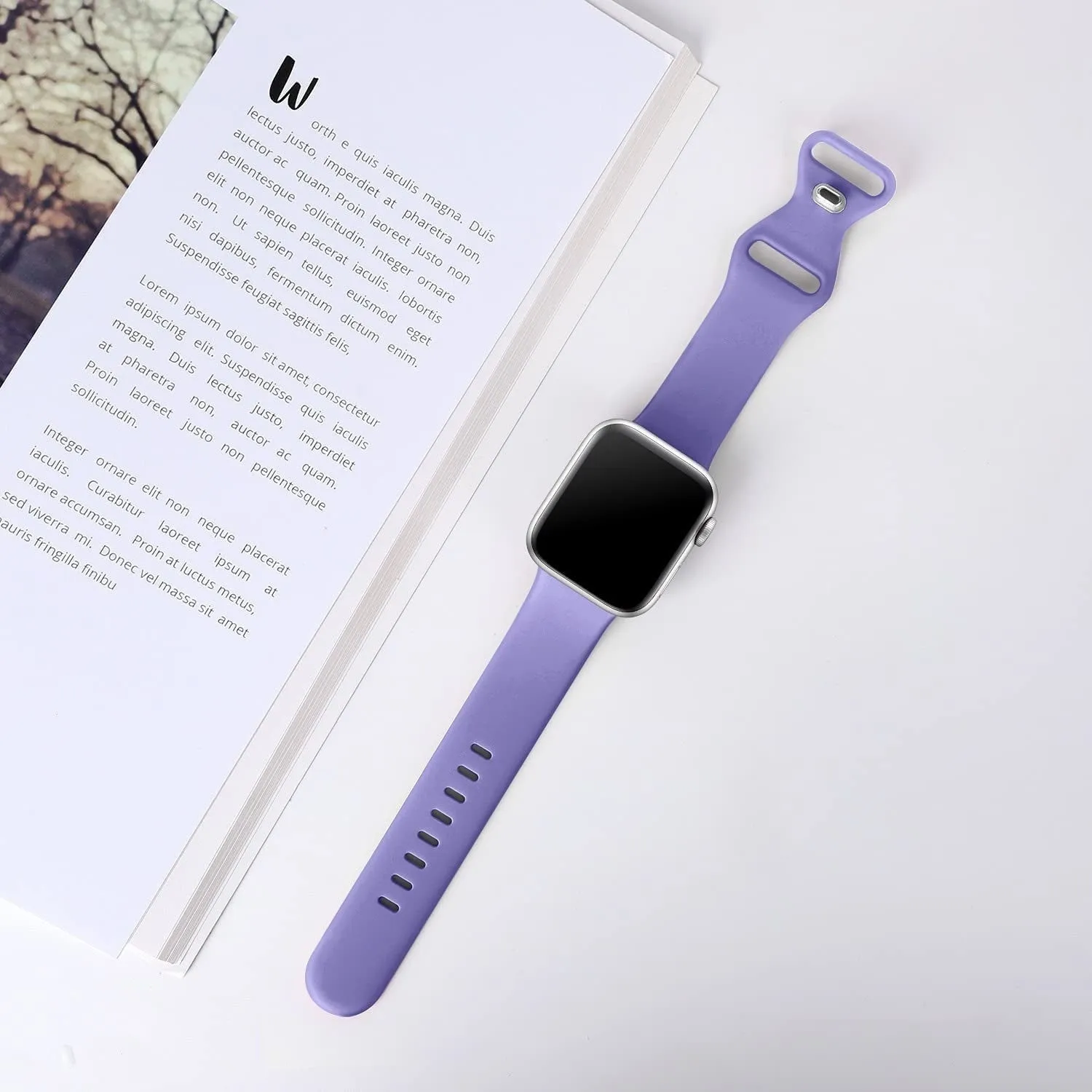 Affordable Luxury Apple Watch Silicone Strap Classic (Purple)  Today Only!