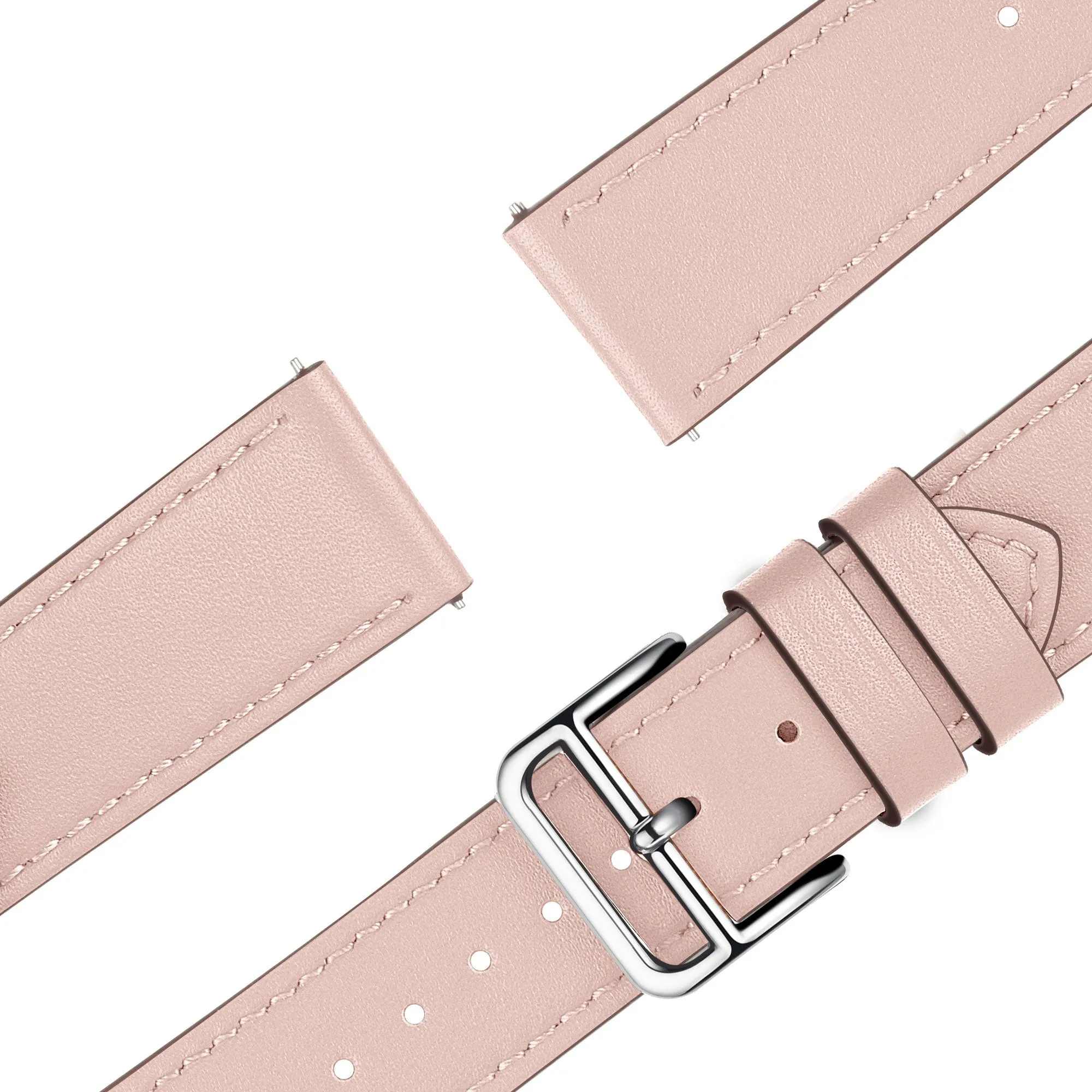 Affordable Luxury Bandz Amazfit GTS 4 (Mini) Leather Strap 'Deluxe' (Pink)  Limited Stock!