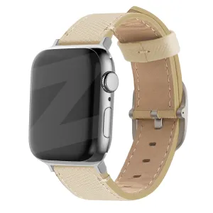 Affordable Luxury Bandz Apple Watch Leather Strap 'Deluxe' (Khaki)  Last Few Pieces!
