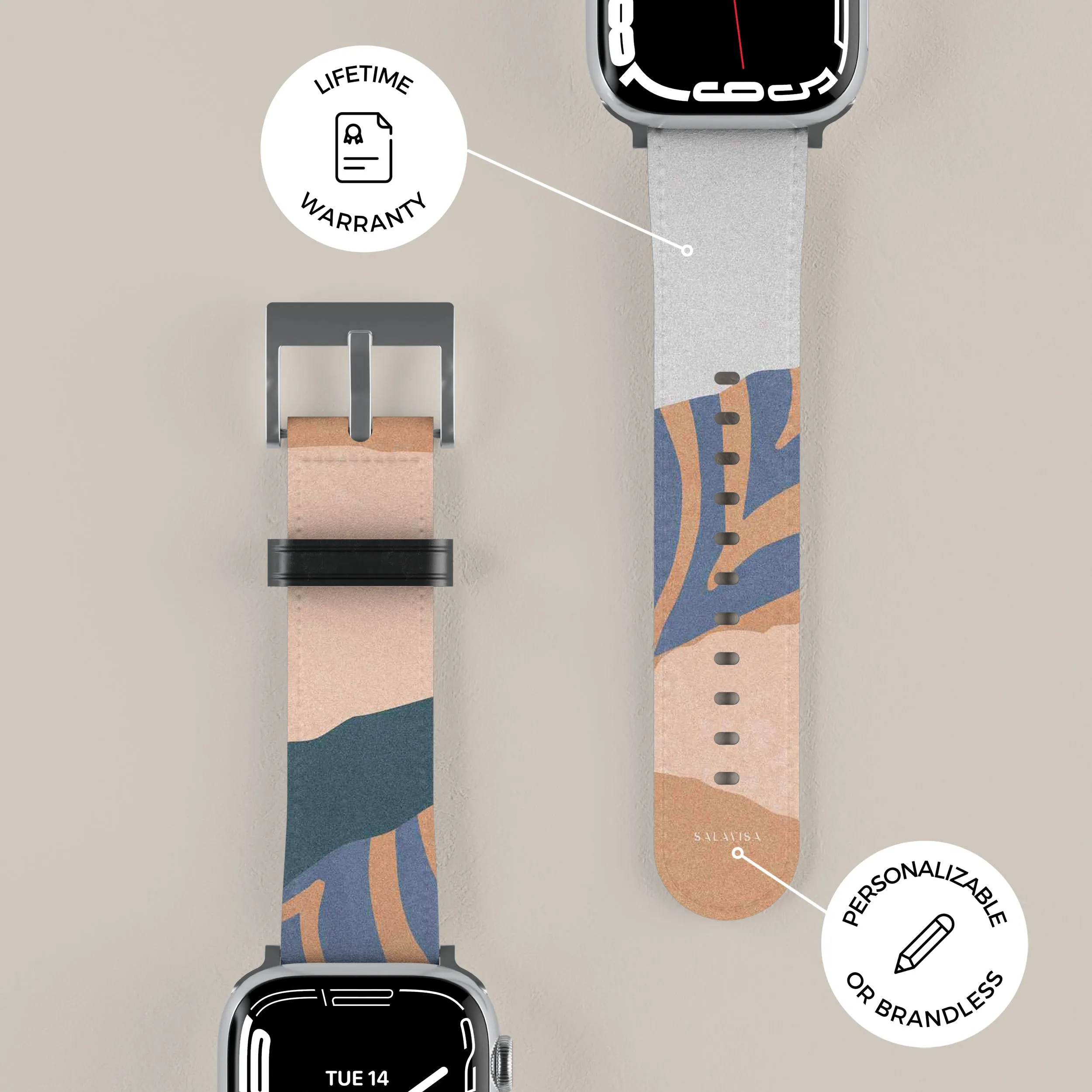 Affordable Luxury Beige Blissful Apple Watch Band  Last Chance!