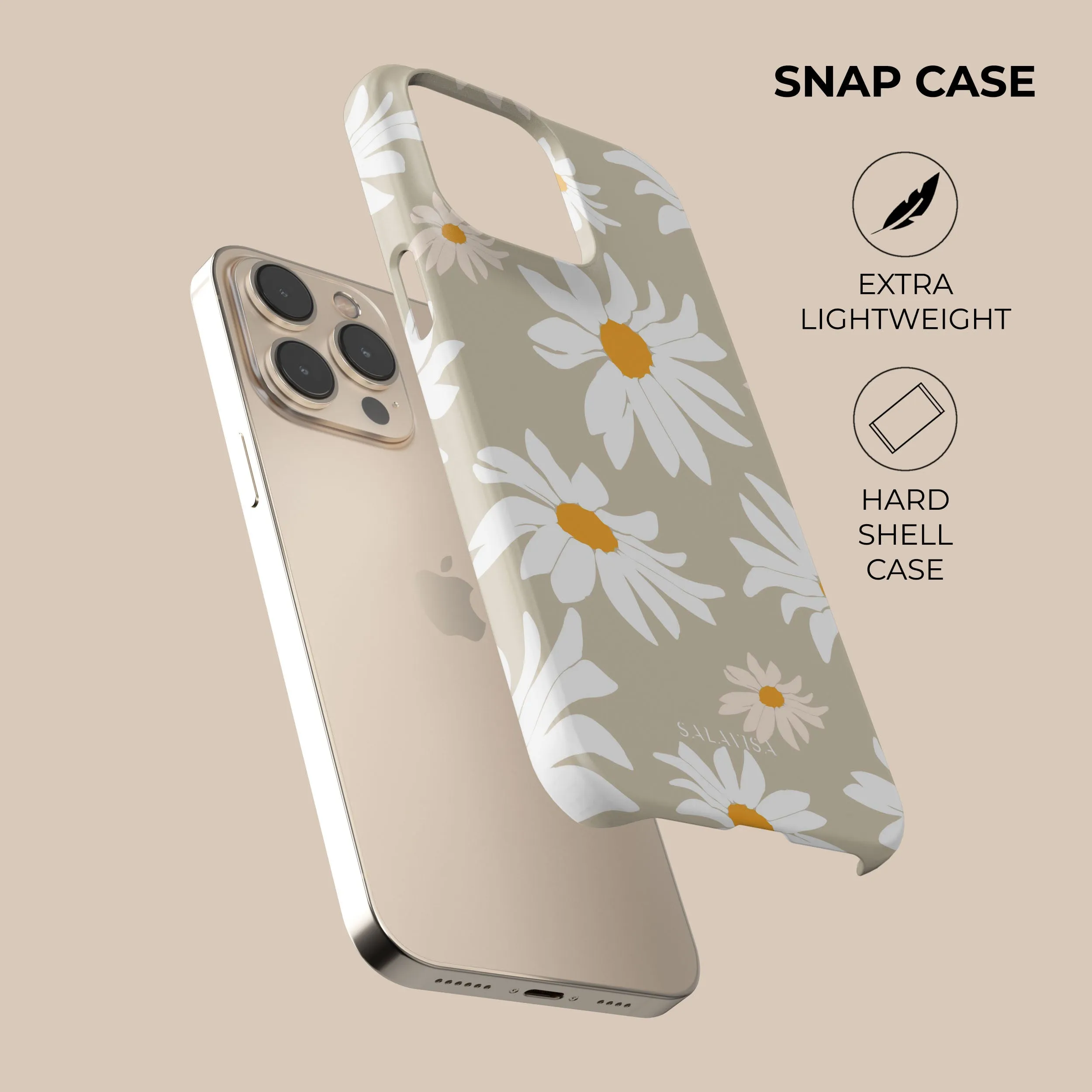 Affordable Luxury Beige Daisy Phone Case  Going Fast!