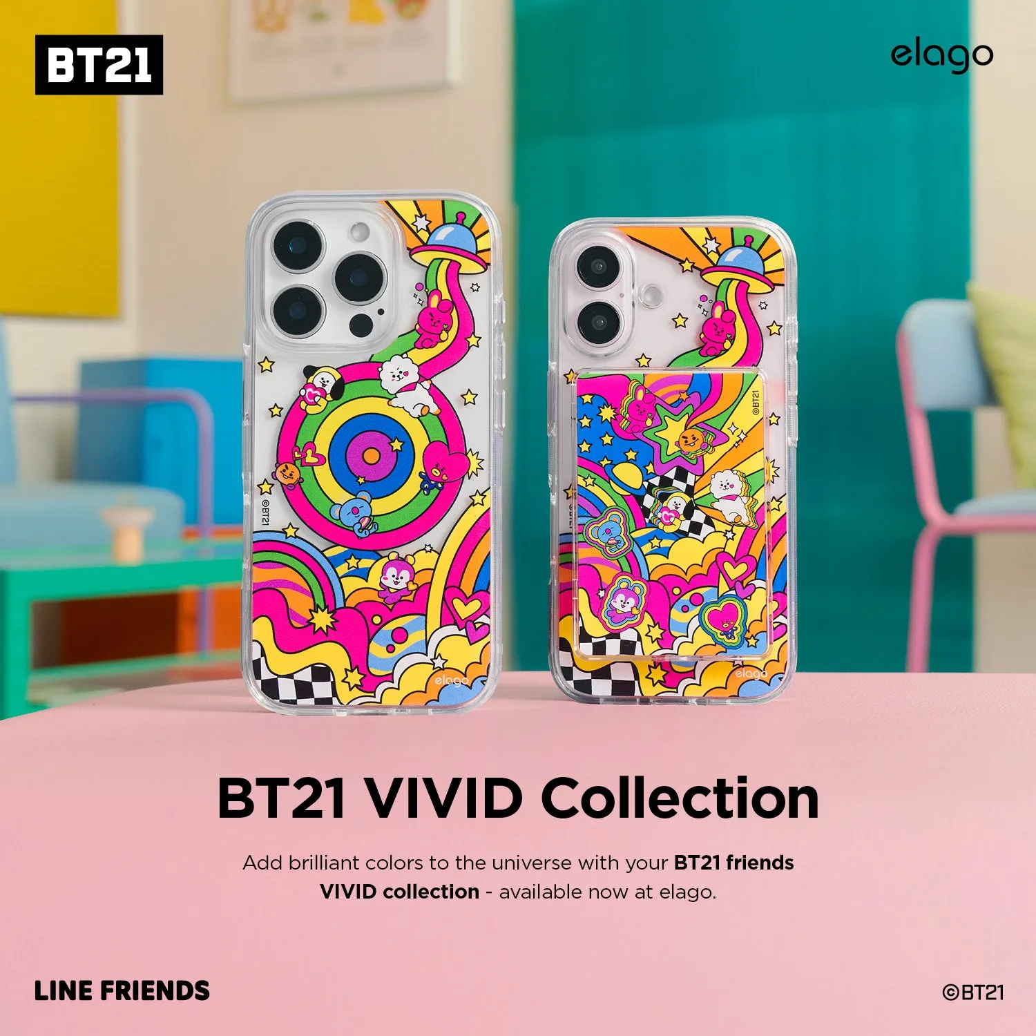 Affordable Luxury BT21 | elago Vivid Collection MagSafe Hybrid Case  Stylish & Comfortable