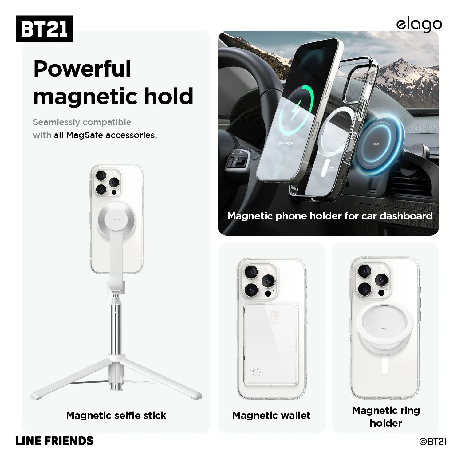 Affordable Luxury BT21 | elago Vivid Collection MagSafe Hybrid Case  Stylish & Comfortable