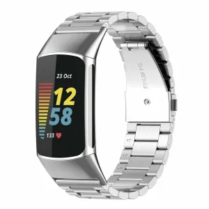 Affordable Luxury Fitbit Charge 6 Steel Strap (Silver)  Limited Stock!