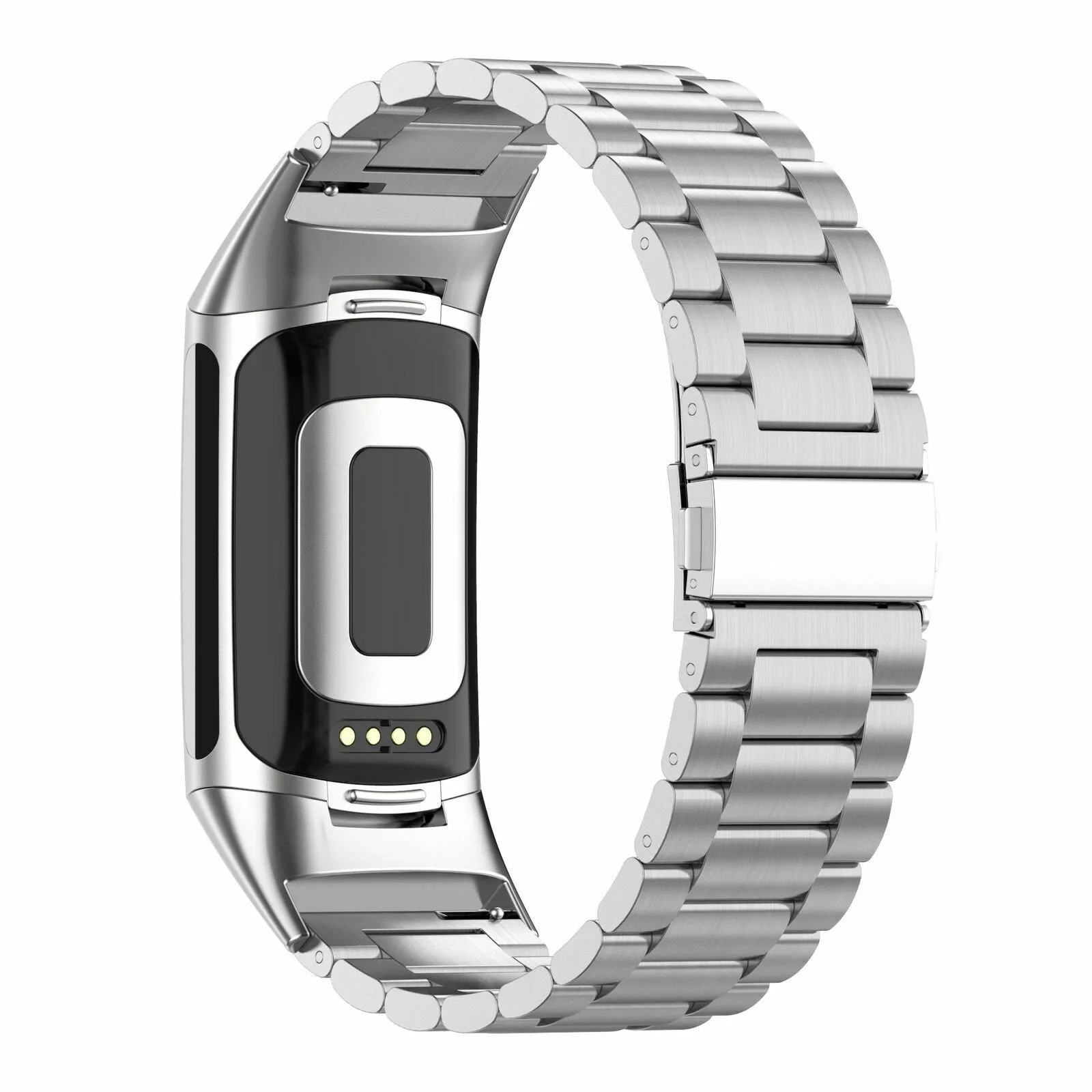 Affordable Luxury Fitbit Charge 6 Steel Strap (Silver)  Limited Stock!