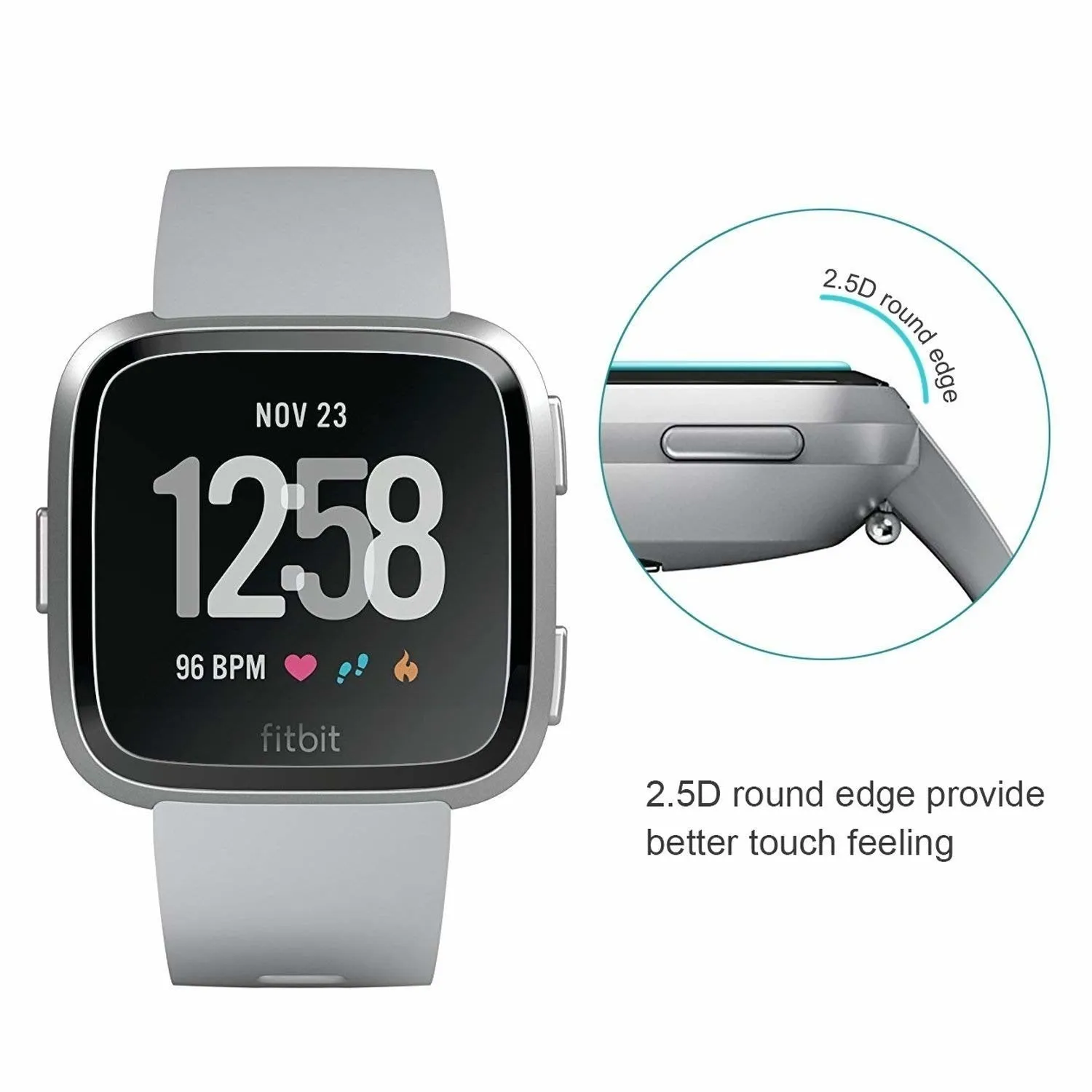 Affordable Luxury Fitbit Versa Screen Protector (Tempered Glass)  Almost Gone!