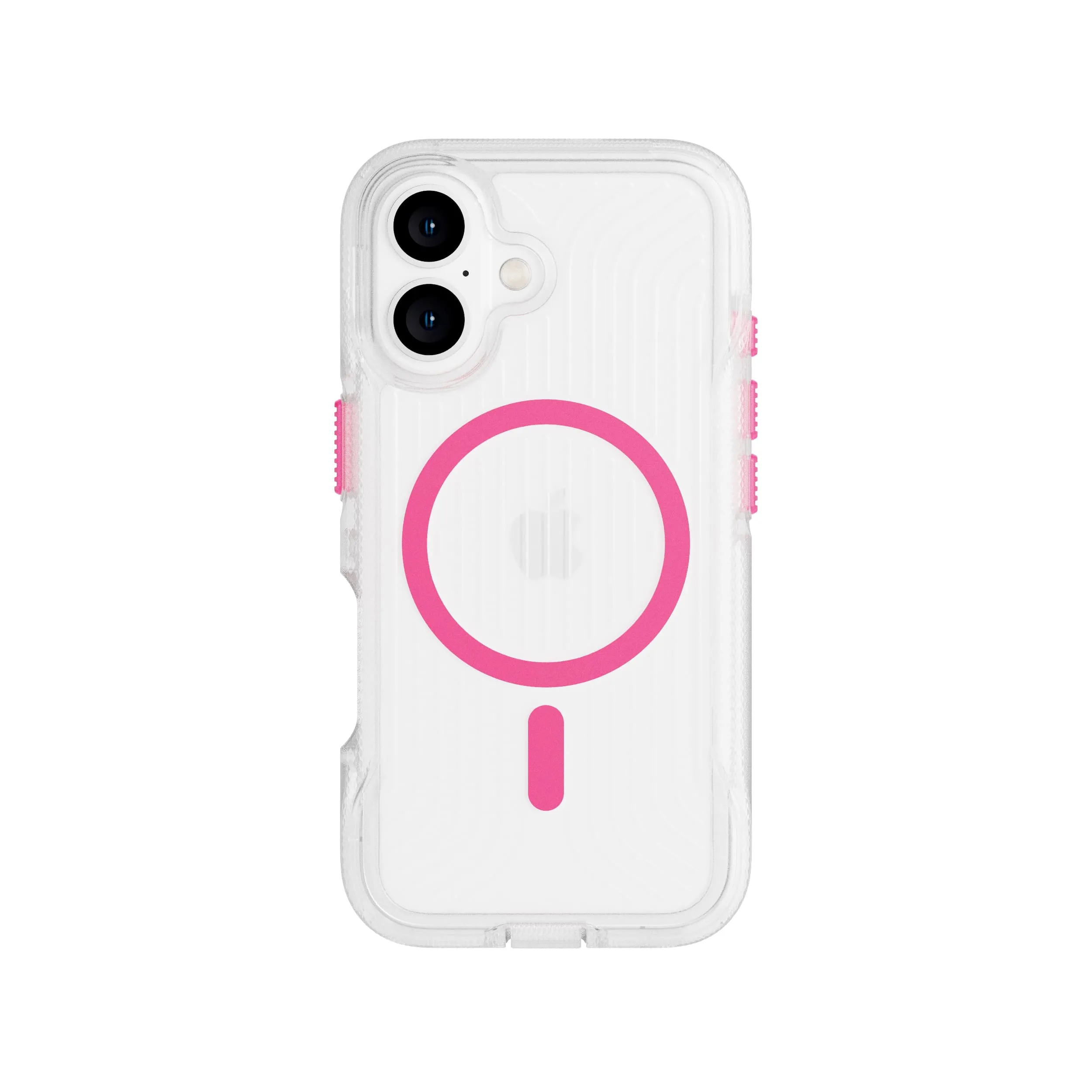 Affordable Luxury FlexPro - Apple iPhone 16 Case MagSafe Compatible  - Neon Pink/Orange Glow in the Dark  Limited Stock!