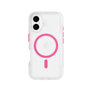 Affordable Luxury FlexPro - Apple iPhone 16 Case MagSafe Compatible  - Neon Pink/Orange Glow in the Dark  Limited Stock!