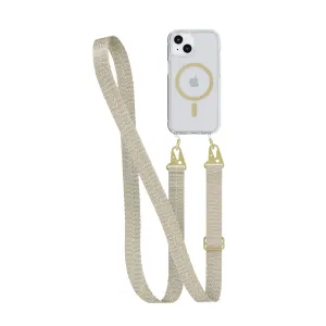 Affordable Luxury FlexQuartz - Apple iPhone 16e/15 Case MagSafe Compatible with Cross-Body - Gold  Almost Gone!