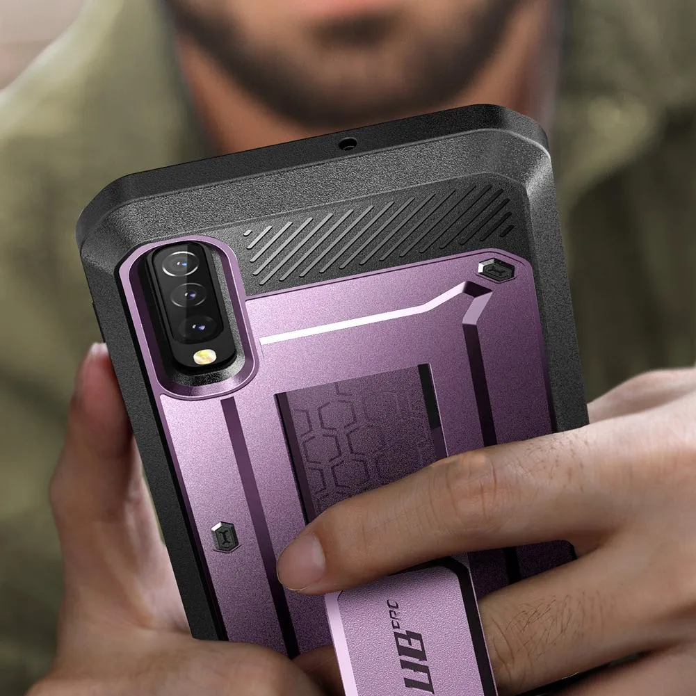 Affordable Luxury Galaxy A50 Unicorn Beetle Pro Rugged Case-Metallic Purple  Limited Availability!