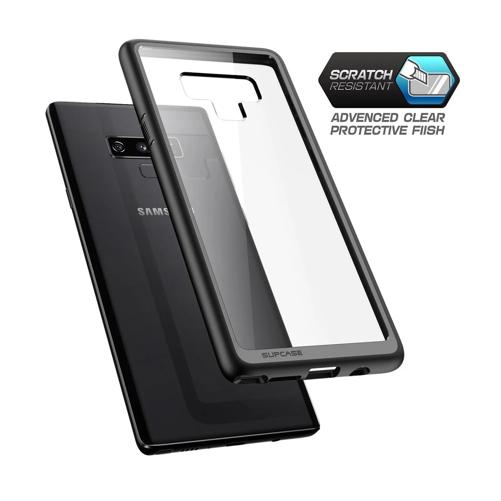 Affordable Luxury Galaxy Note9 Unicorn Beetle Style Slim Clear Case-Black  Almost Sold Out!
